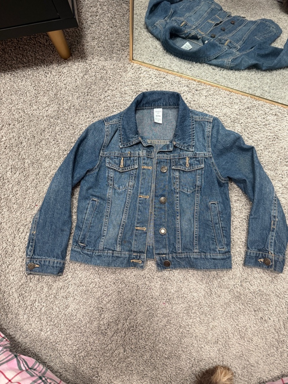 Carter's Medium Blue Denim Jacket for Kids - Button Front